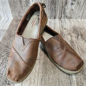 Skechers Bobs Womens Shoe Plush Chill Luxe Alpargata Flat Casual Brown Loafer 8